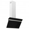Campana extractora pared acero y vidrio templado negro 60 cm 1