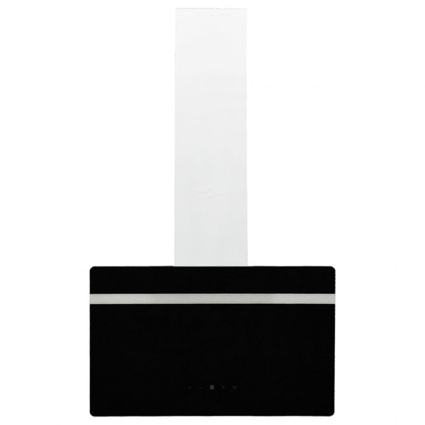 Campana extractora pared acero y vidrio templado negro 60 cm M 3