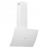 Campana extractora de pared acero vidrio templado blanco 60 cm 1