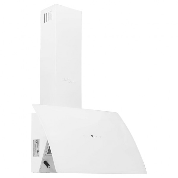 Campana extractora de pared acero vidrio templado blanco 60 cm M 3