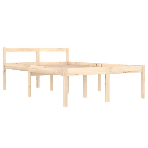 Cama de casal pequena para idosos 120x190 cm pinho maciço M 3