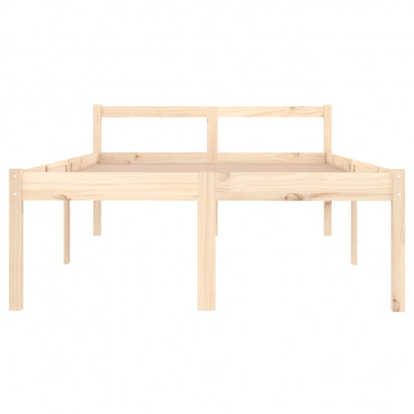 Cama de casal pequena para idosos 120x190 cm pinho maciço M 4