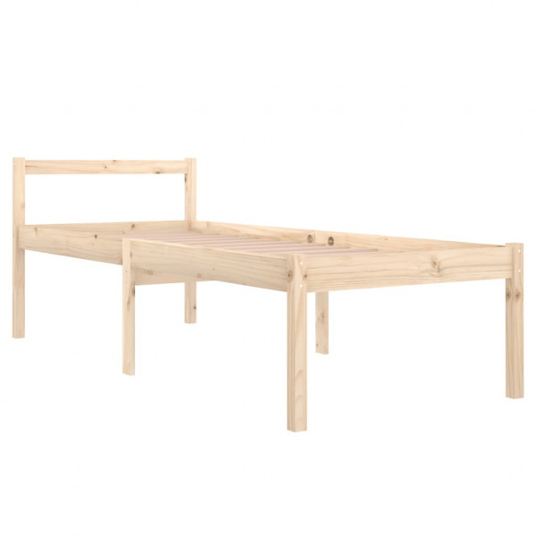 Cama para personas mayores madera maciza de pino 90x200 cm M 3