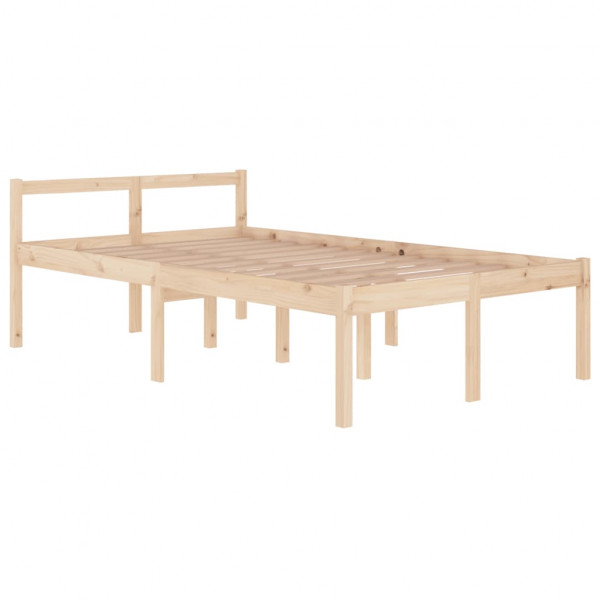 Cama para personas mayores madera maciza de pino 120x200 cm M 3