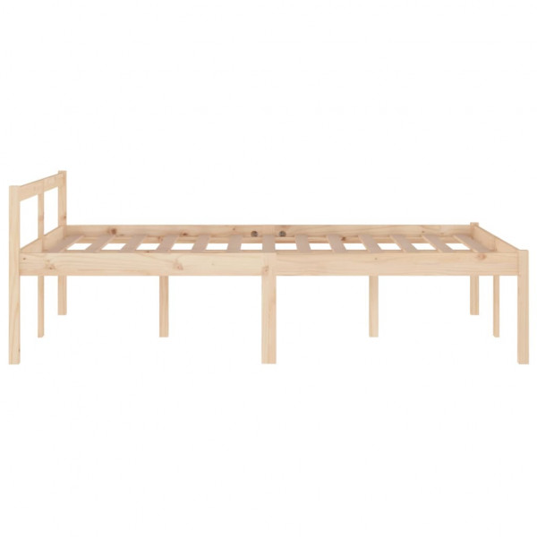Cama para personas mayores madera maciza de pino 120x200 cm M 5