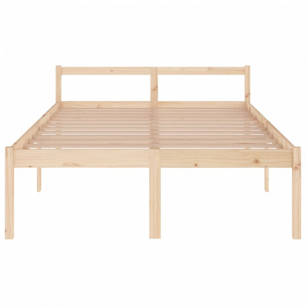 Cama para personas mayores madera maciza de pino 140x200 cm M 4