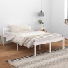 Cama para idosos de madeira maciça pinheiro branco 140x200 cm 1