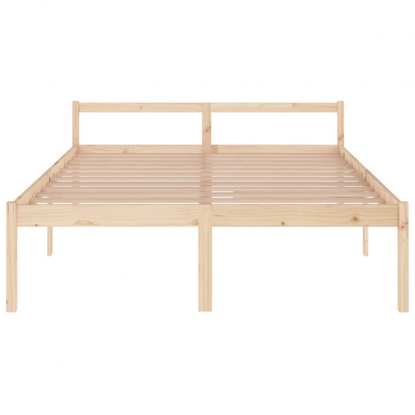 Cama para personas mayores madera maciza de pino 160x200 cm M 4