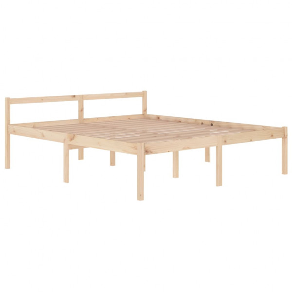 Cama para personas mayores madera maciza de pino 180x200 cm M 3