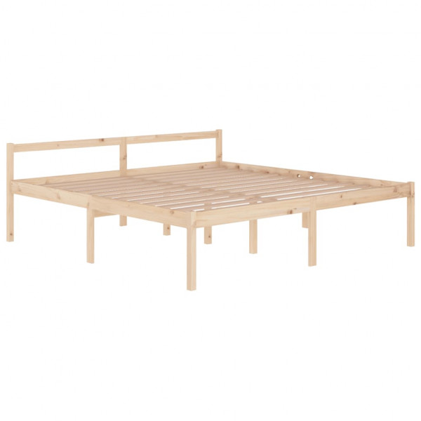 Cama para idosos madeira maciça de pinho 200x200 cm M 3