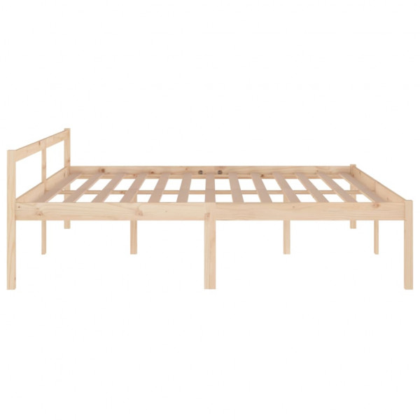 Cama para idosos madeira maciça de pinho 200x200 cm M 5