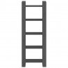Estantería/divisor de espacios madera maciza gris 60x35x160 cm 3