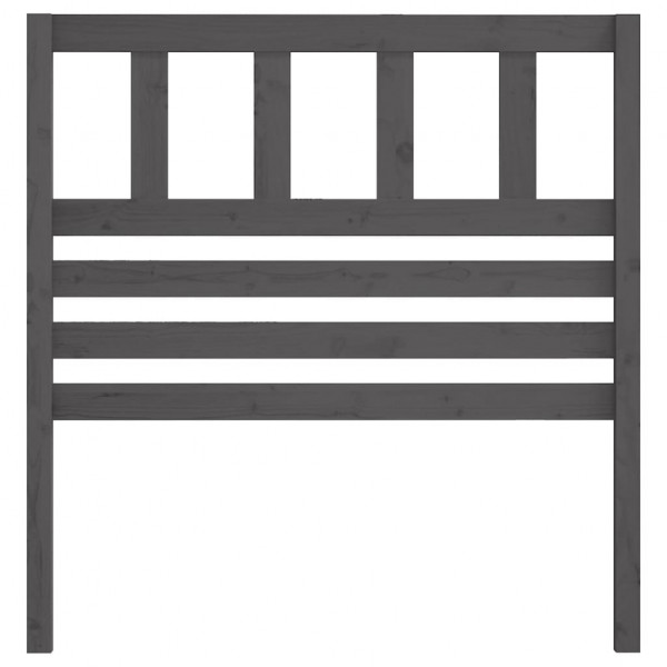 Cabecero de cama madera maciza de pino gris 96x4x100 cm M 3