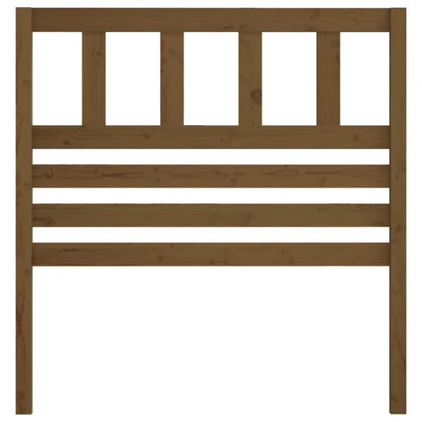 Cabeceira de cama 96x4x100 cm pinho maciço castanho mel M 3