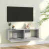 Mueble para TV madera contrachapada gris Sonoma 100x30x30 cm 3