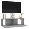 Mueble para TV madera contrachapada gris Sonoma 100x30x30 cm 4