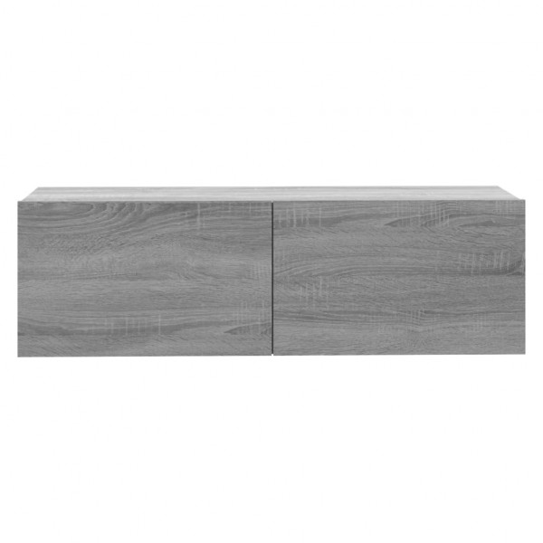 Mueble para TV madera contrachapada gris Sonoma 100x30x30 cm M 5