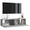 Mueble pared TV madera contrachapada gris Sonoma 120x30x30 cm 1