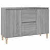 Aparador de madera contrachapada gris Sonoma 103.5x35x70 cm 2