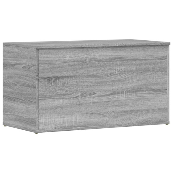 Baúl de almacenaje madera contrachapada gris Sonoma 84x42x46 cm M 2