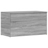 Baúl de almacenaje madera contrachapada gris Sonoma 84x42x46 cm 2
