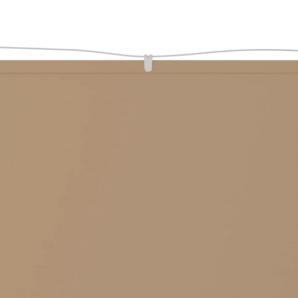 Toldo vertical 60x1200 cm tecido oxford cinza-acastanhado M 2