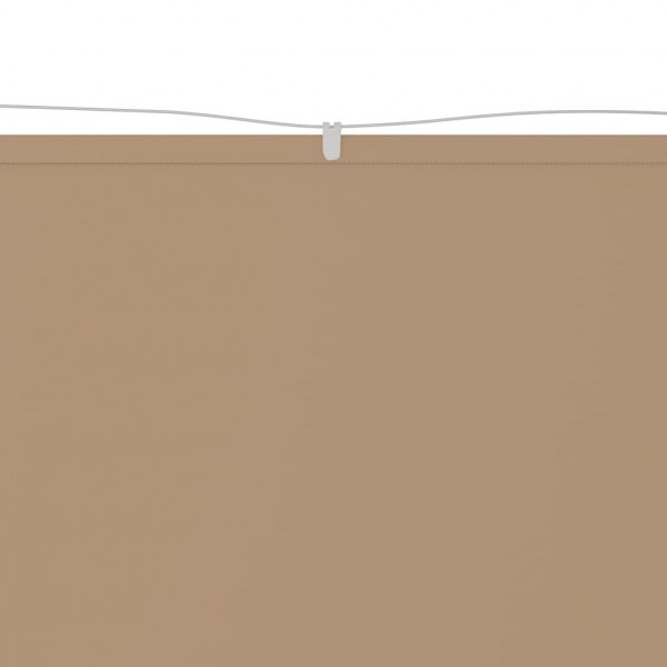 Toldo vertical 100x1200 cm tecido oxford cinza-acastanhado M 2