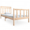 Estructura de cama madera maciza 100x200 cm 2