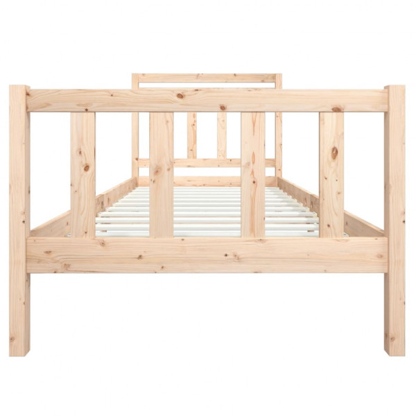 Estructura de cama madera maciza 100x200 cm M 4