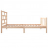 Estructura de cama madera maciza de pino 100x200 cm 5