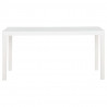 Mesa de jardín PP blanco 150x90x72 cm 2