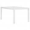 Mesa de jardín PP blanco 150x90x72 cm 4