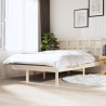 Estructura de cama madera maciza 120x190 cm 1