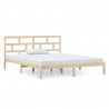 Estructura de cama madera maciza 120x190 cm 2
