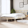 Estructura de cama madera maciza 135x190 cm 1