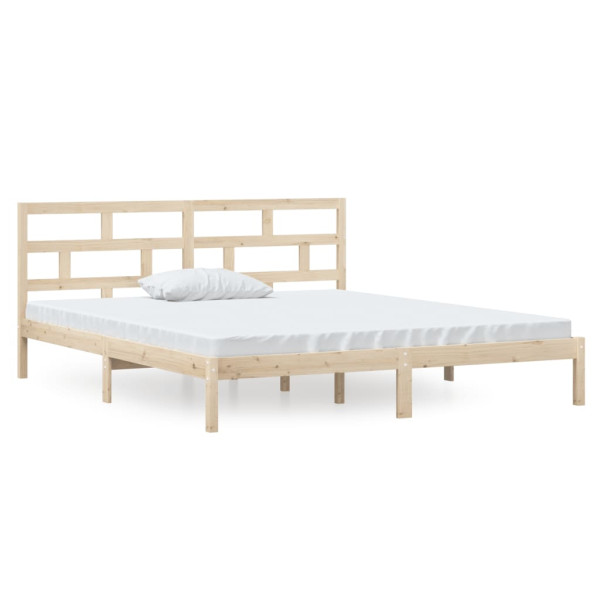 Estrutura de cama casal 135x190 cm madeira maciça M 2