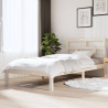 Estructura de cama madera maciza de pino 90x200 cm 1