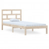 Estructura de cama madera maciza de pino 100x200 cm 2
