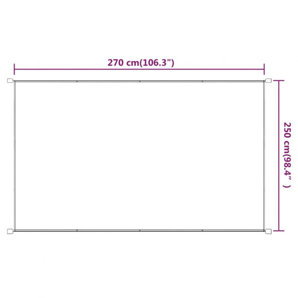 Toldo vertical tela oxford azul 250x270 cm M 5