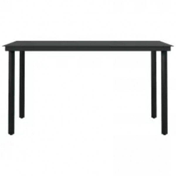 5 pcs conjunto de jantar jardim com almofadões cinzento/preto M 5