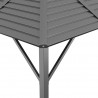 Gazebo com telhado 3x3 m antracite 4