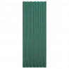 Paneles de tejado 12 unidades acero recubierto verde 100x36 cm 4