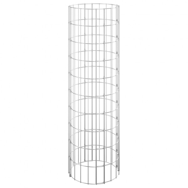 Canteiro elevado/cesto gabião circular 3pcs Ø30x100cm aço galv. M 3