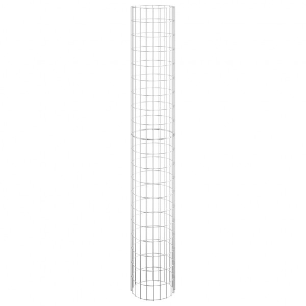 Arriate gaviones circular 3 uds acero galvanizado Ø30x200 cm M 4