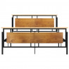 Estructura de cama de metal 160x200 cm 4