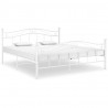 Estrutura de cama metal 160x200 cm branco 1
