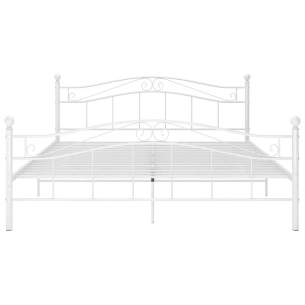 Estrutura de cama metal 160x200 cm branco M 3