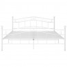Estrutura de cama metal 160x200 cm branco 3