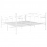 Estrutura de cama metal 160x200 cm branco 5