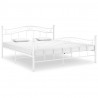 Estrutura de cama 180x200 cm metal branco 1